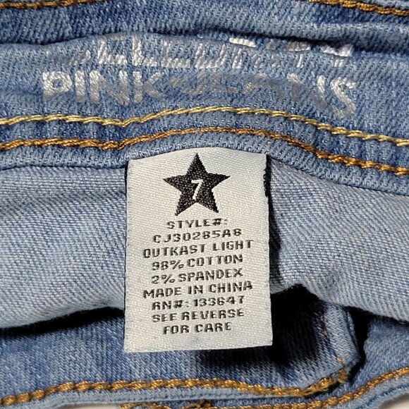 Celebrity Pink Jean Shorts Womens Size 7 Low Rise Medium Wash Denim - Picture 4 of 4